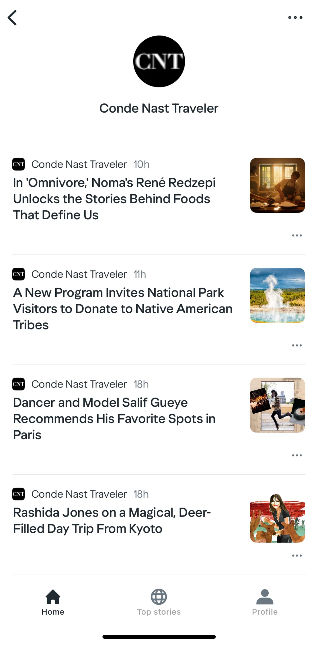 Yahoo News Screen screen in the Publisher options flow