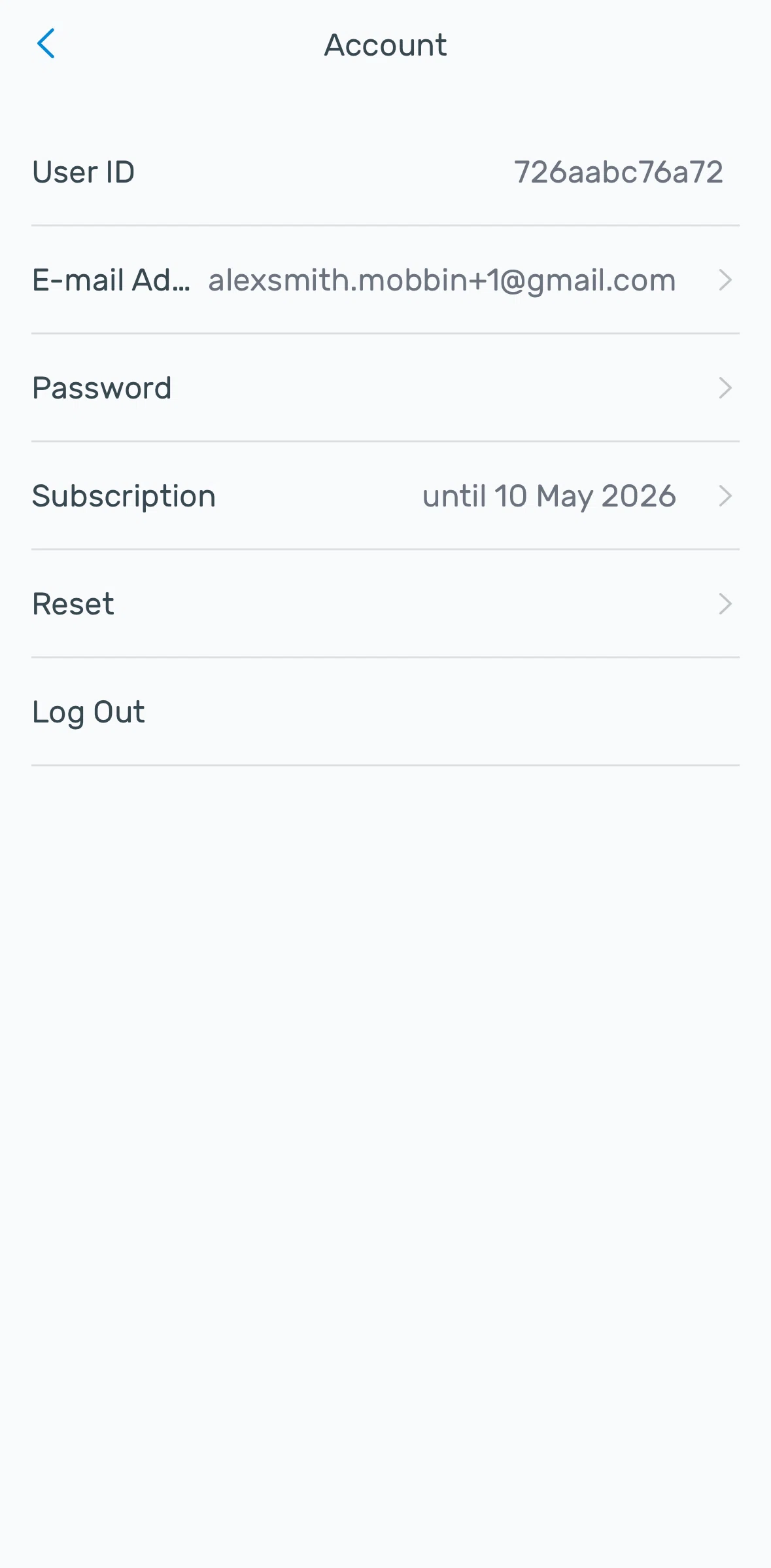 Yazio Screen screen in the Canceling subscription flow