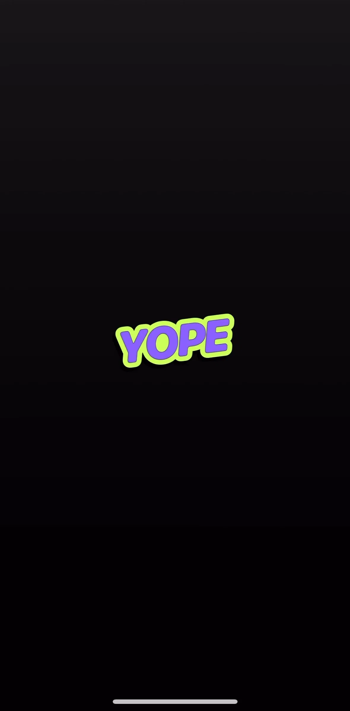 yope Screen screen in the Onboarding flow