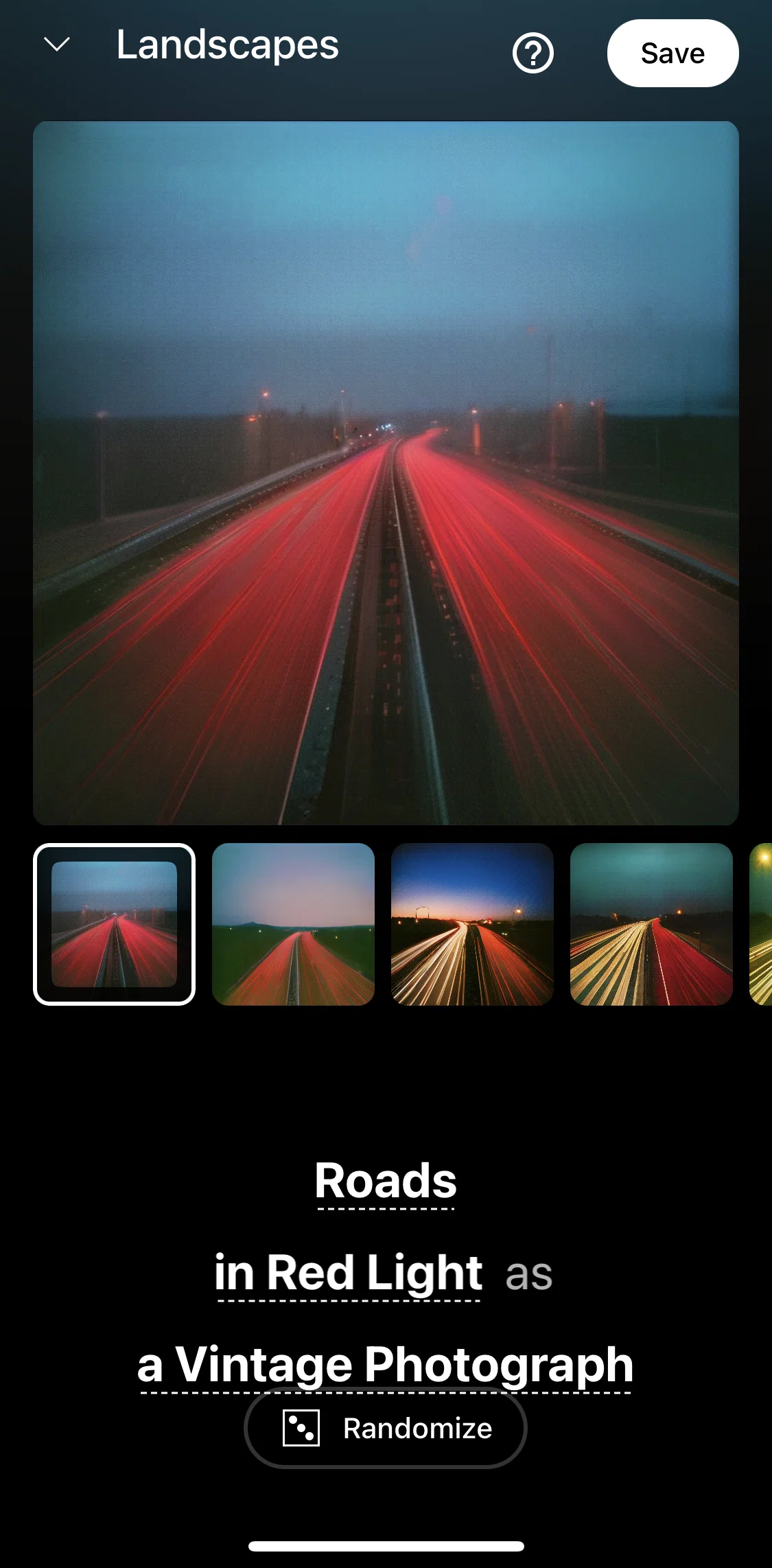 Youtube Music Screen screen in the Randomizing input flow