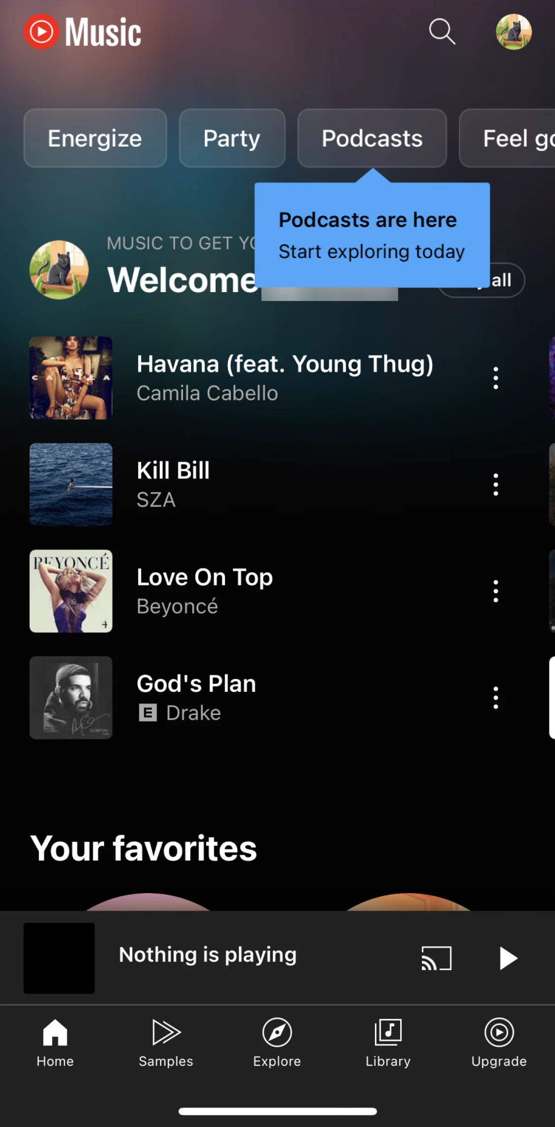 Youtube Music Screen screen in the Subscribing to Music Premium flow