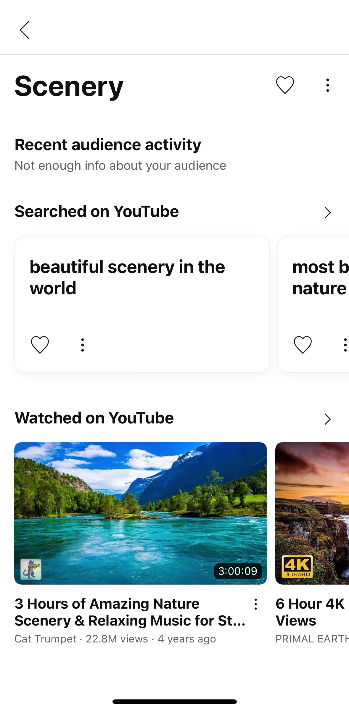 YouTube Studio Screen screen in the Searched on YouTube flow