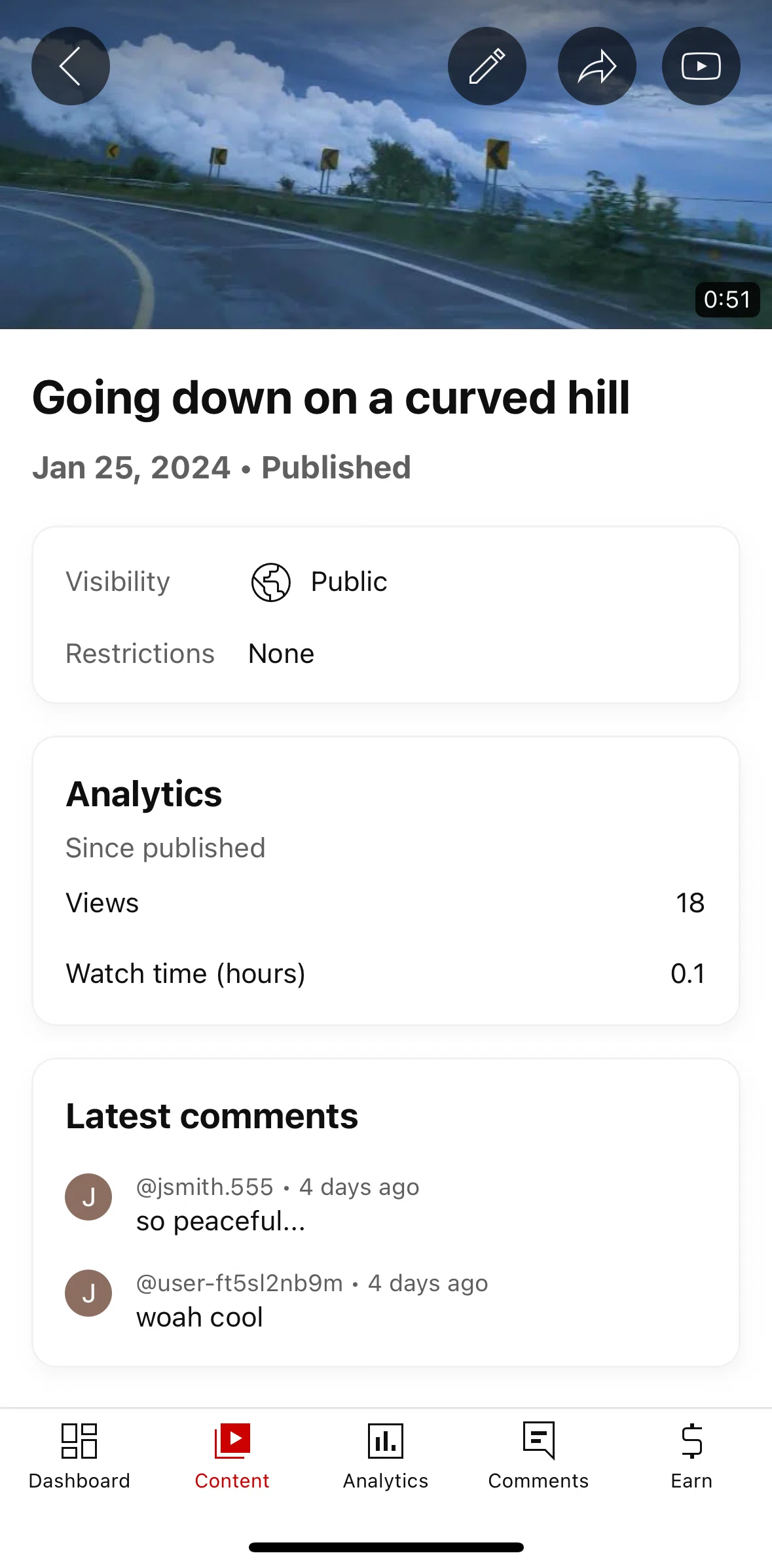 YouTube Studio Screen screen in the Video details flow