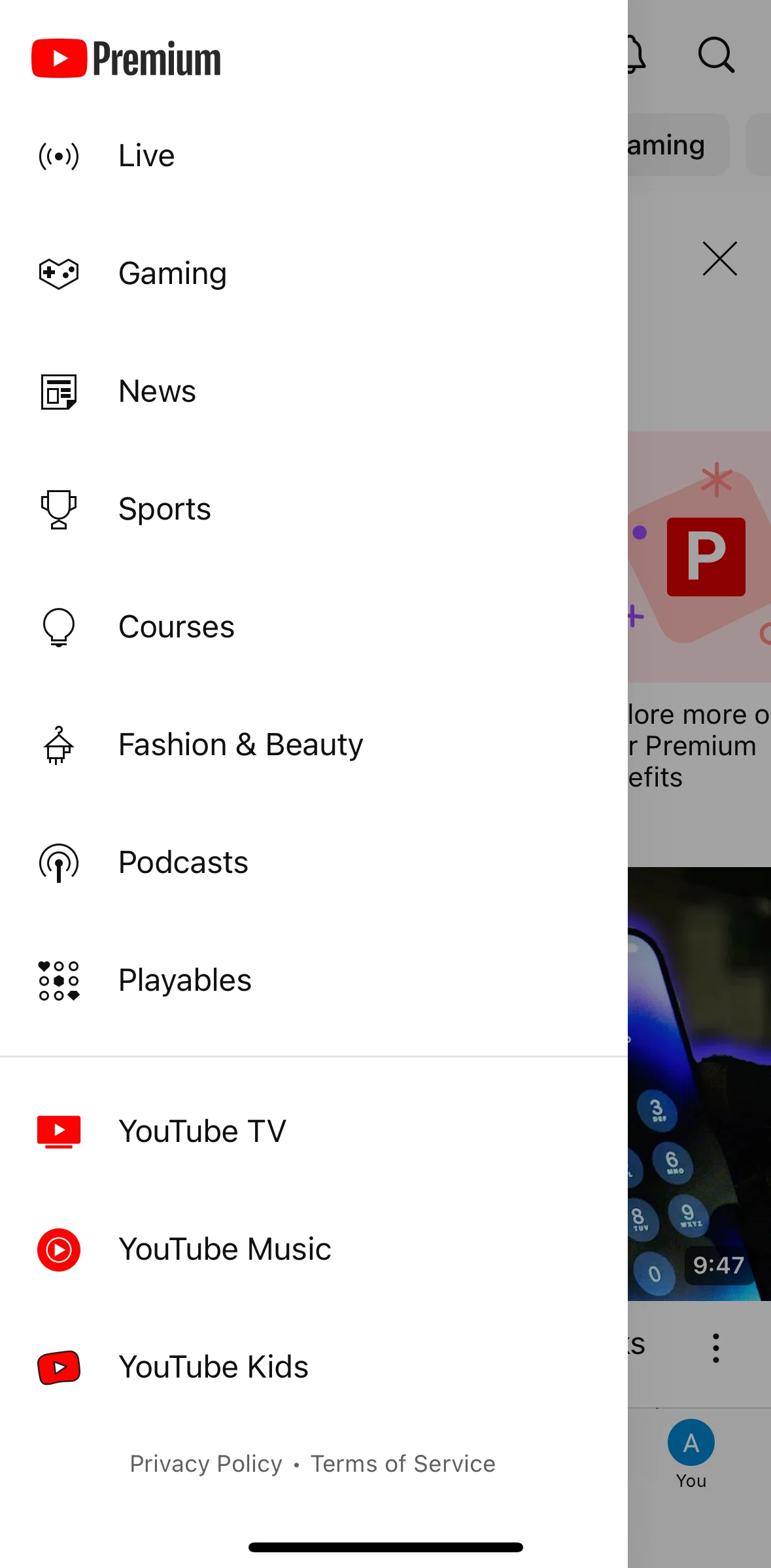 Youtube Screen 1 screen in the Playables flow
