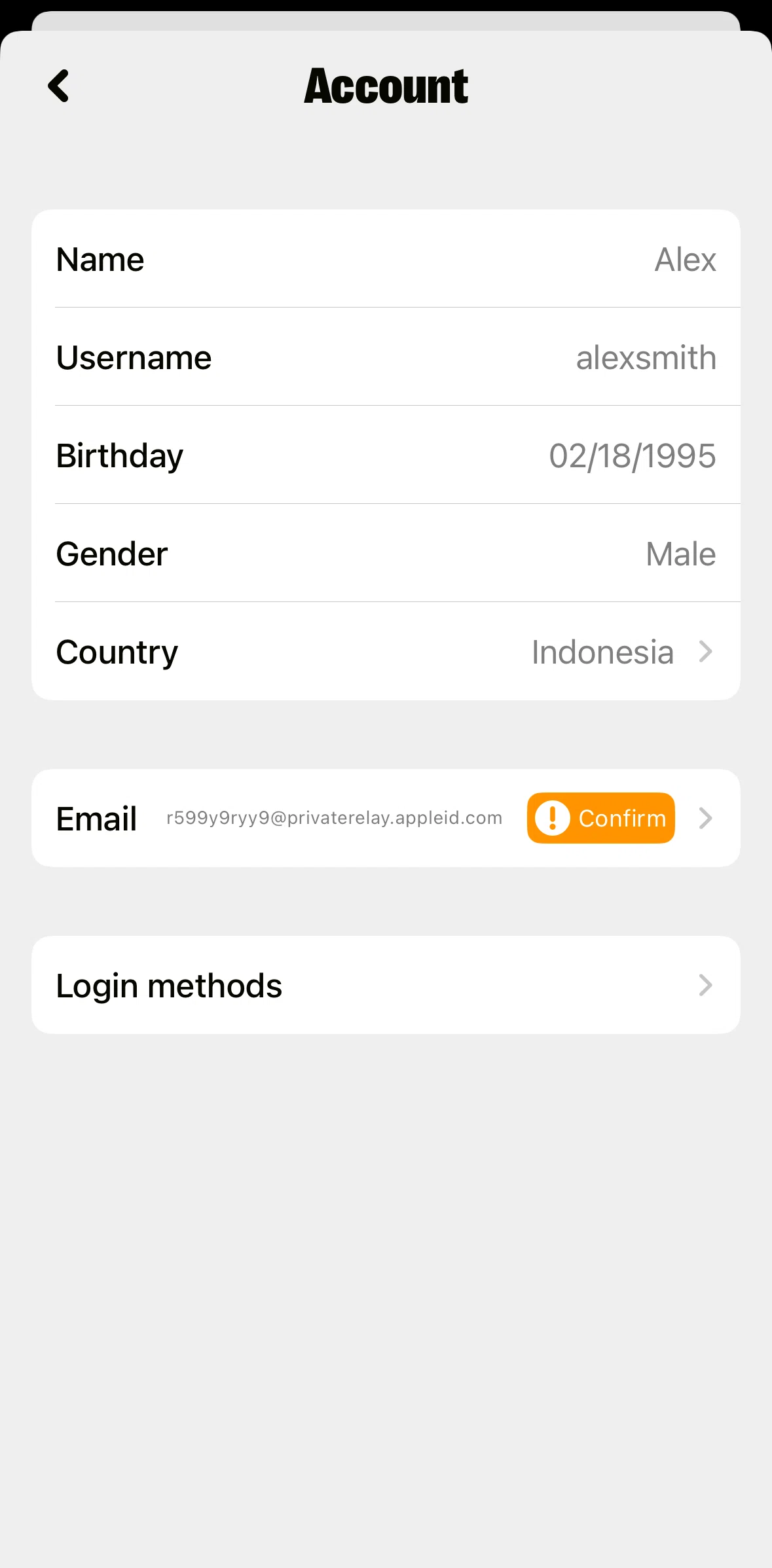 Yubo Screen screen in the Creating a password flow