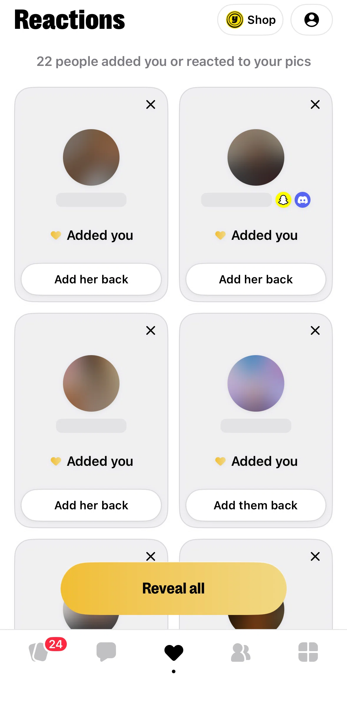 Yubo Screen screen in the Elite pack flow