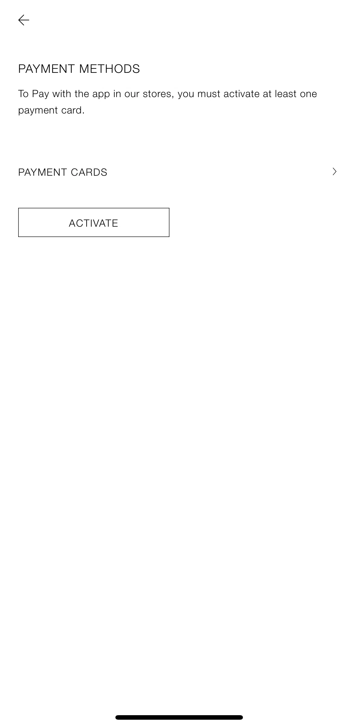 Zara Screen screen in the Add a new card flow