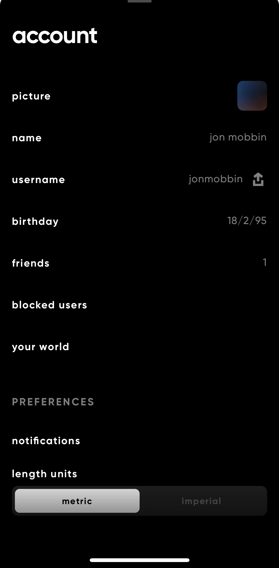 Zenly Screen screen in the Your world flow