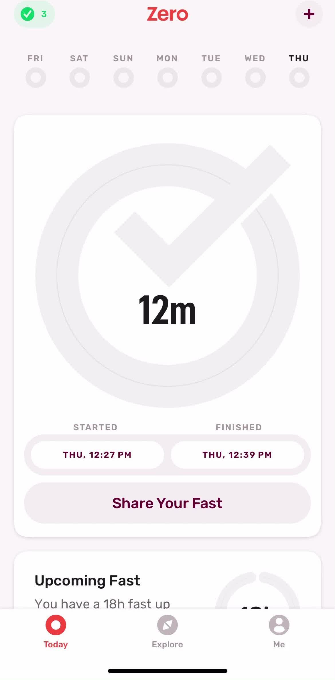 Zero Home screen in the Adding Goals flow