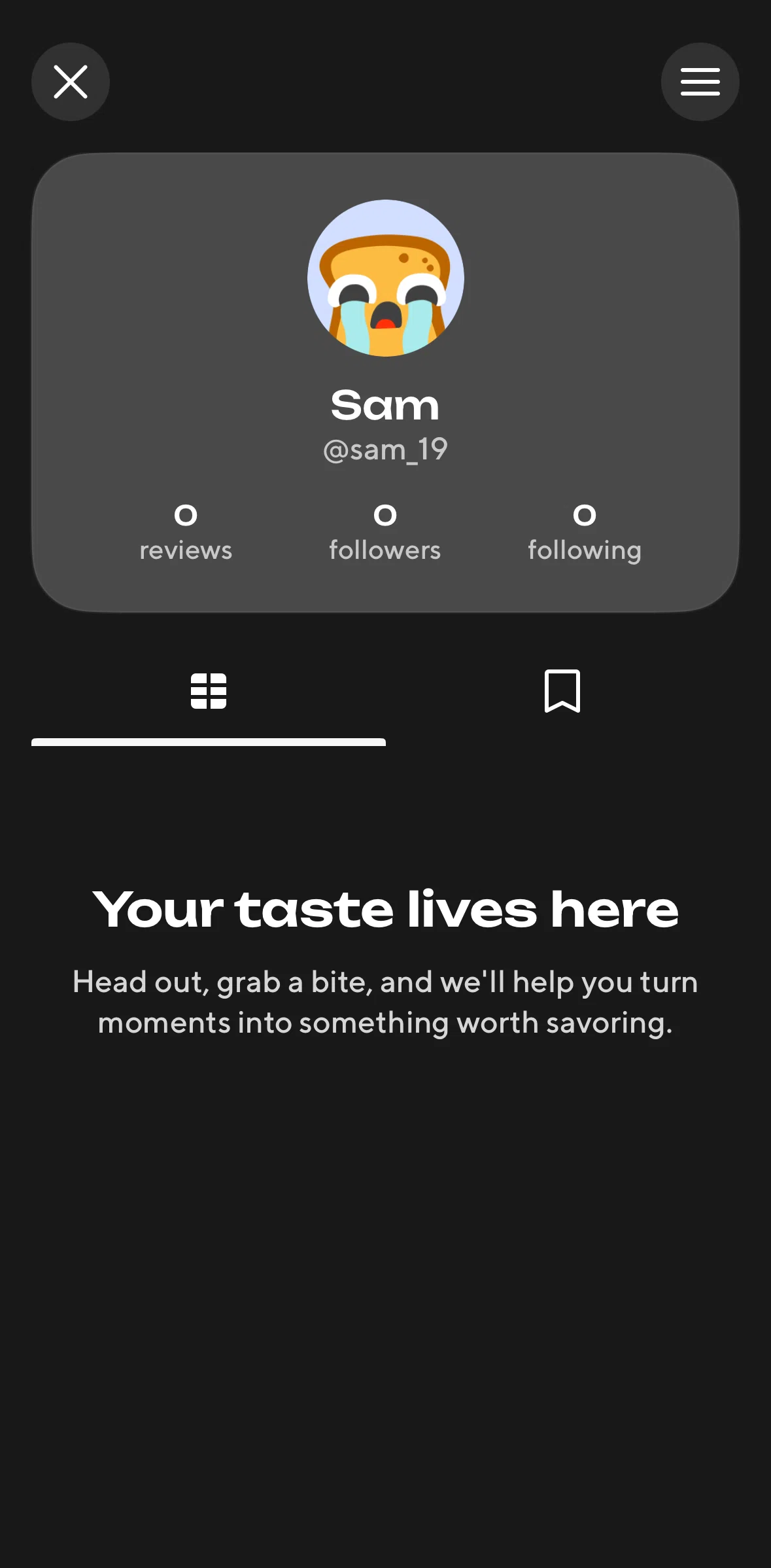 Zesty Screen screen in the Settings flow