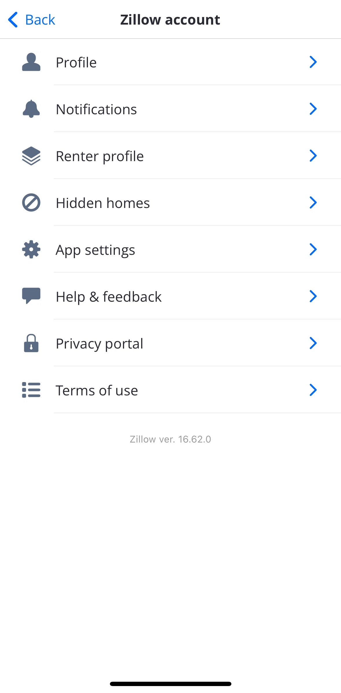 Zillow Screen screen in the FAQ flow