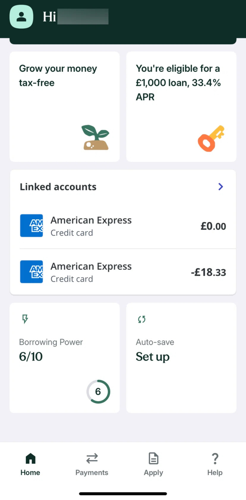 Zopa Bank Screen screen in the Renewing an account flow